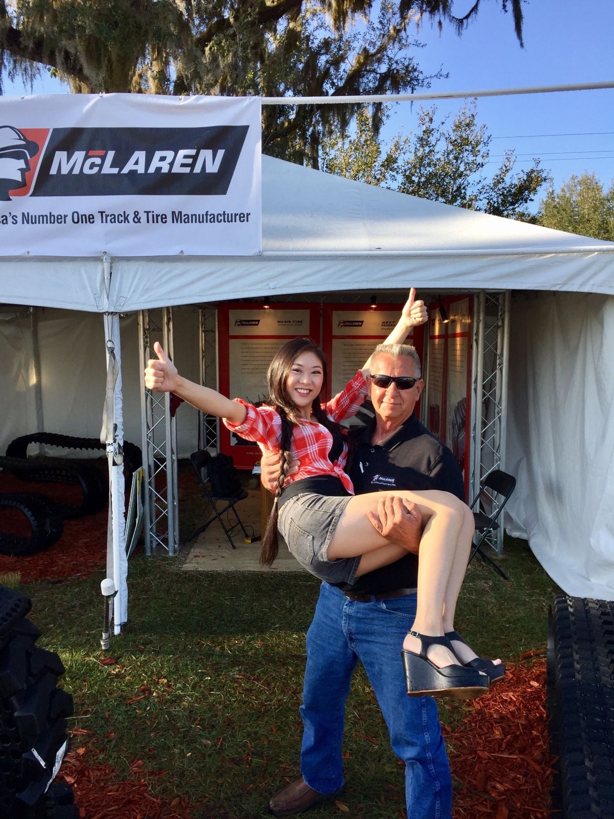 Kristal Lee (Chief of Staff) and Frank Machart (Florida Branch Office Manager) Showing their McLaren Spirit Kristal Lee (Chief of Staff) and Frank Machart (Florida Branch Office Manager) Showing their McLaren Spirit