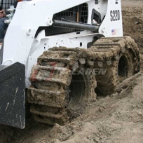 McLaren Diamond over-the-tire tracks on a Bobcat S220 skid steer loader
